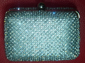 Сумочка-клатч для театрального бинокля серебрянная со стразами OPERA GLASSES BAG Silver Luxury CRYSTAL ― интерьер  мебель испания италия платки шелк шерсть бронза дорогое дерево  Капанни, предметы интерьера (мебель Италии)   paris.su Тел 89257720112 a6423260@yandex.ru 