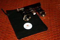 Театральный бинокль OPERA GLASSES XELOR.ru 3x25 черный с золотым лорнет (lorgnette)-бинокль театральный кселор 3х25 опера глассес
