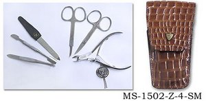 Zinger Маникюрный набор MS-1504-Z-4 SM ― интерьер  мебель испания италия платки шелк шерсть бронза дорогое дерево  Капанни, предметы интерьера (мебель Италии)   paris.su Тел 89257720112 a6423260@yandex.ru 