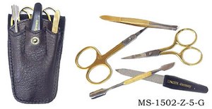 Zinger Маникюрный набор MS-1502-Z-5 G ― интерьер  мебель испания италия платки шелк шерсть бронза дорогое дерево  Капанни, предметы интерьера (мебель Италии)   paris.su Тел 89257720112 a6423260@yandex.ru 