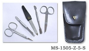 Zinger Маникюрный набор MS-1505-Z-5 S ― интерьер  мебель испания италия платки шелк шерсть бронза дорогое дерево  Капанни, предметы интерьера (мебель Италии)   paris.su Тел 89257720112 a6423260@yandex.ru 