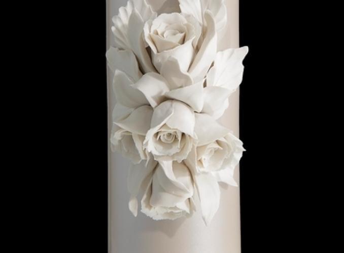 Ваза Beige Rose Stretto, кремовая