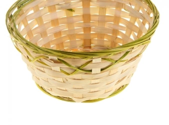 Корзина Крестики из бамбука