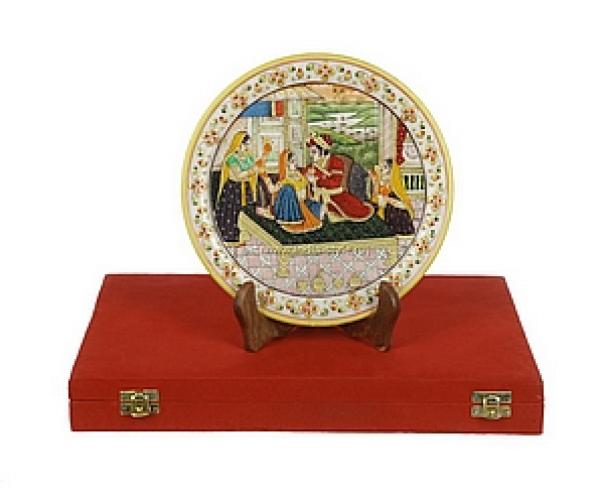 Панно мраморн.&quot;Мугал&quot; (расп.в футляре d22)№139