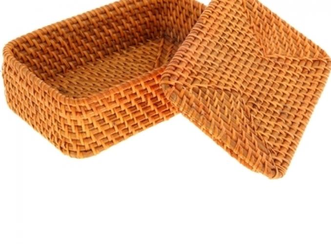 Шкатулка Прямоугольная из ротанга