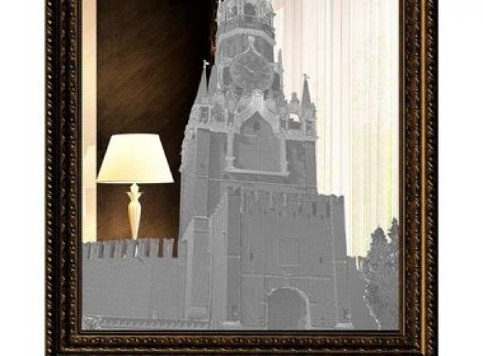 Картина зеркальная Московский Кремль 74*94 см