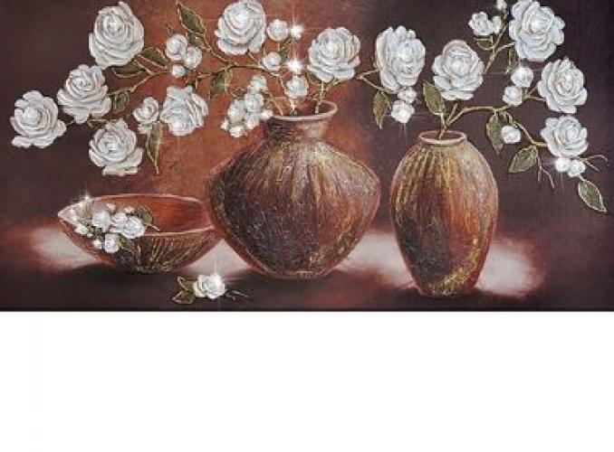 Картина на оргстекле со стразами Бьюти 100*50 см