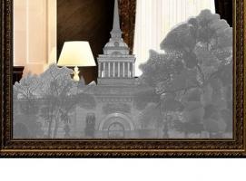 Картина зеркальная Здание Главного Адмиралтейства 74*94 см