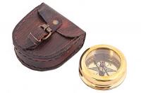 Компас 2,5&quot; кожаном  футляре №145