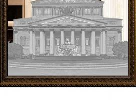Картина зеркальная Большой театр 74*94 см