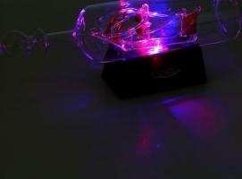 Корабль сувенирный в бутылке с пятью золотистыми парусами, витые Семь футов под килем